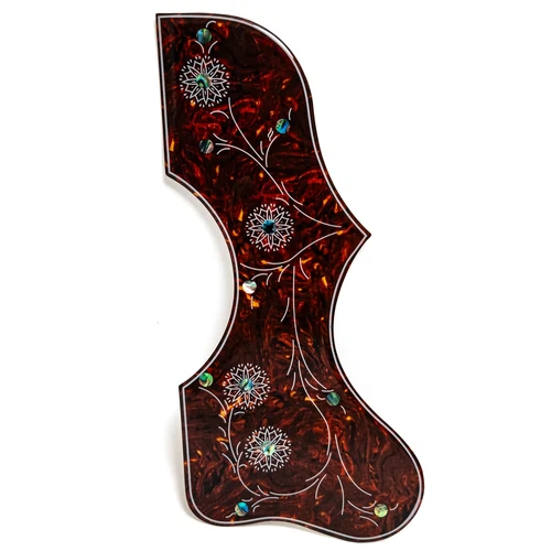 For Gibson J200 SJ200 Guitar Pickguard Thick 2.0 Mm Real Mother of Pearl Inlay