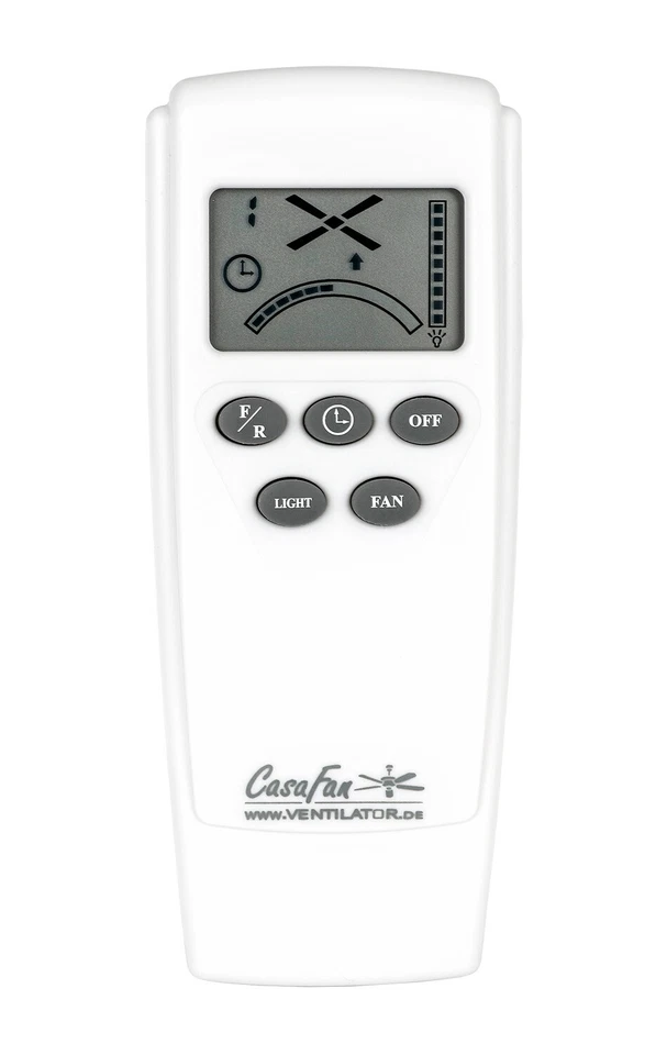 Flacher Energiespar Deckenventilator mit Fernbedienung 112 cm ECO PLANO II Chrom - Bild 4 von 4