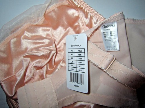 NEW GODDESS KEIRA SATIN MESH Full Coverage BRA 36J GG 38 N JJ 40 L HH H K GD6090 - Picture 5 of 21