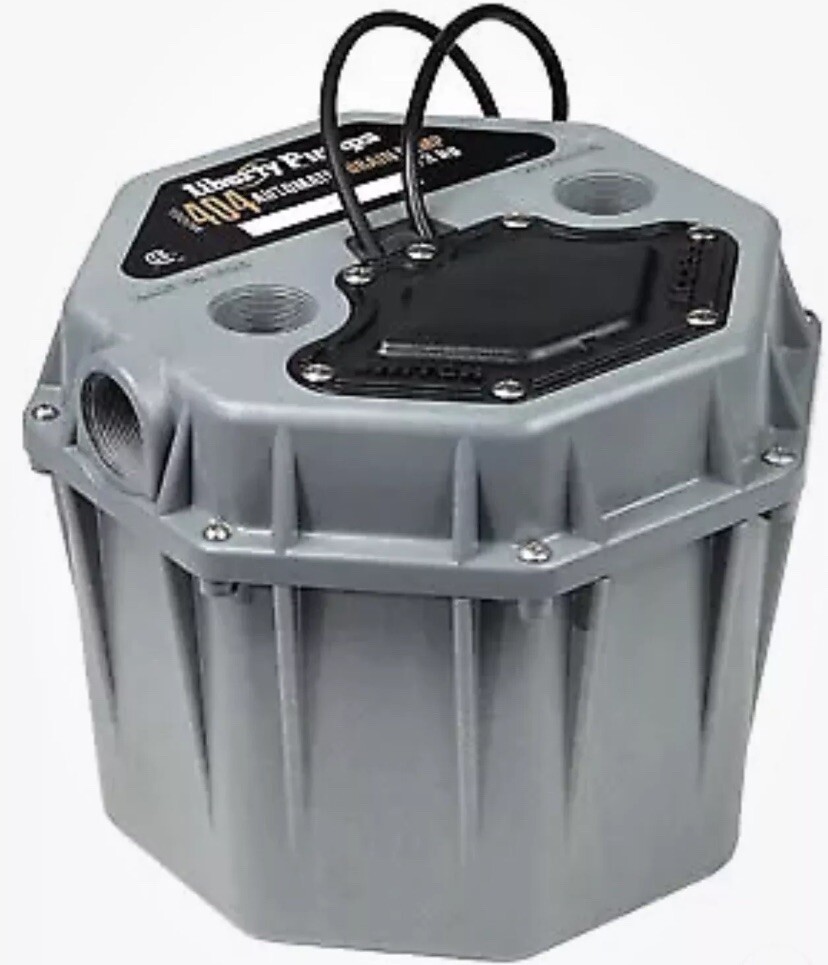 Liberty Pumps 404 1/3 Hp Residential Drain Pump With Quicktree Technology