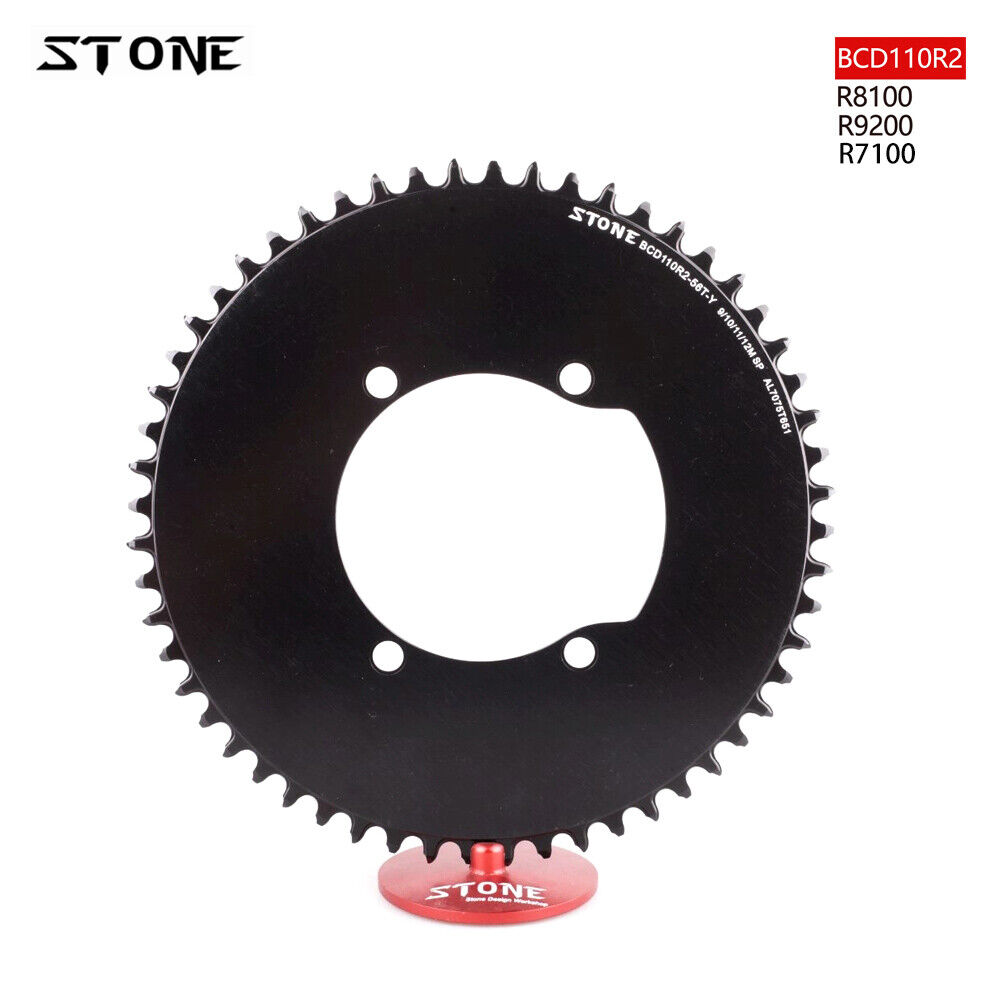 STONE Single Chainring BCD110 4 Arm for SHIMANO R8100 DA STONE Single Chainring BCD110 4 Arm for SHIMANO R8100 DA