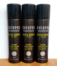 Everpro Essentials Quick Cover For Men Instant Fiber Filler 07 GRAY LOT OF 3 