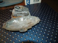 VINTAGE POT METAL ASHTRAY OF WWI TANK