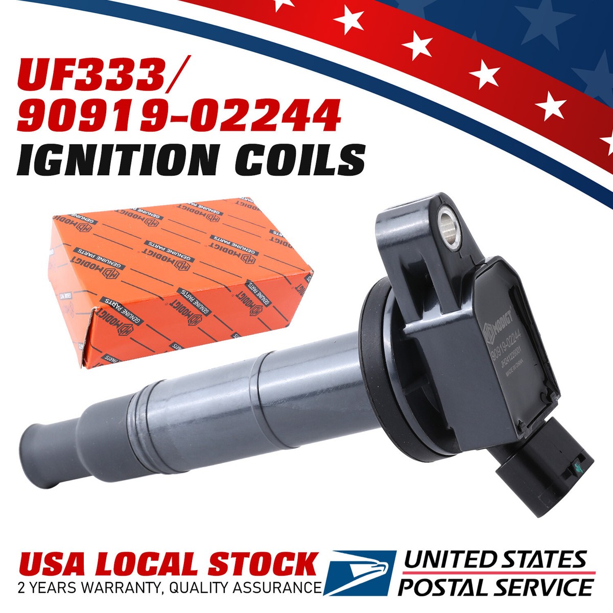 1PCS OEM Ignition Coil For TOYOTA 90919-02244 / 673-1307