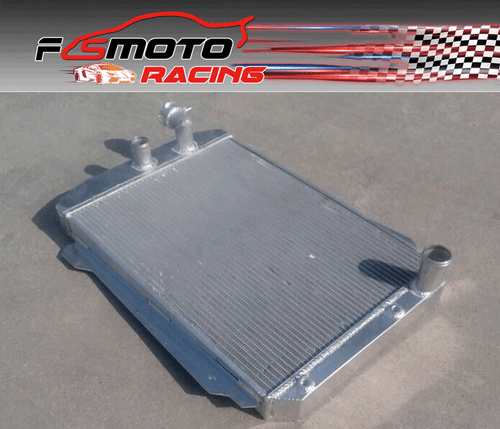 56mm Aluminum Radiator For Chevy Hot/Street Rod 350 5.7 V8 W/Tranny Cooler 1939 - Bild 2 von 5