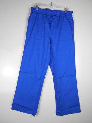 ALL HEART BASICS SCRUB PANTS 2 POCKETS ON FRONT- ROYAL BLUE-6XL