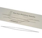 Big Eye Beading Needle long 10cm Edelstahl Nähnadeln 100mm x 0,3mm Y10