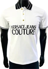 Vèrsace Men White Polo Shirt