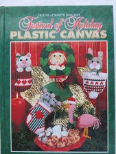 1995 "Festival Of Holiday Plastic Canvas" Hardback Book with 160 pages, Crafting