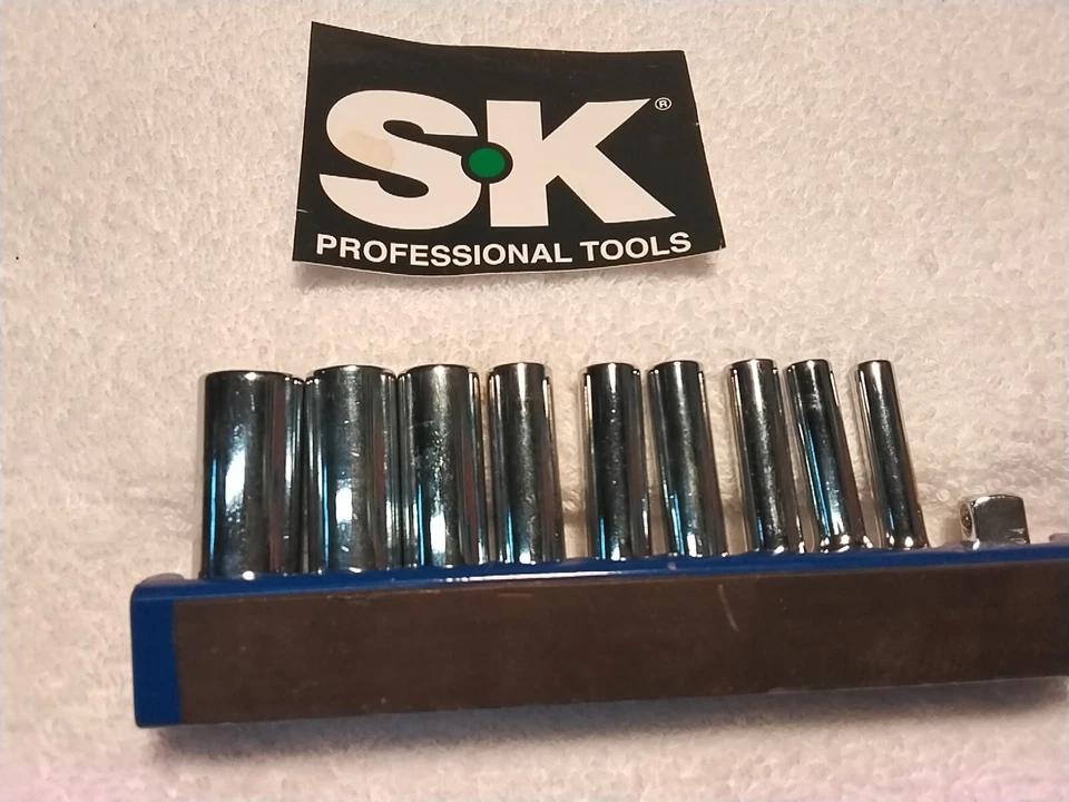 S-K 11pc 1/4" DEEP SOCKET SET SAE USA - Image 4 of 4