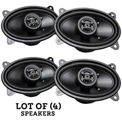 Lot of (4) Hifonics ZS46CX 4x6 Inch 2 Way 200W Car Audio Coaxial Speaker System