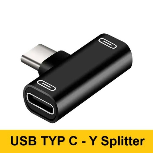 2in1 USB C Y Splitter Adapter Distributor Hub,Type C Mobile Phone Charging,Audio