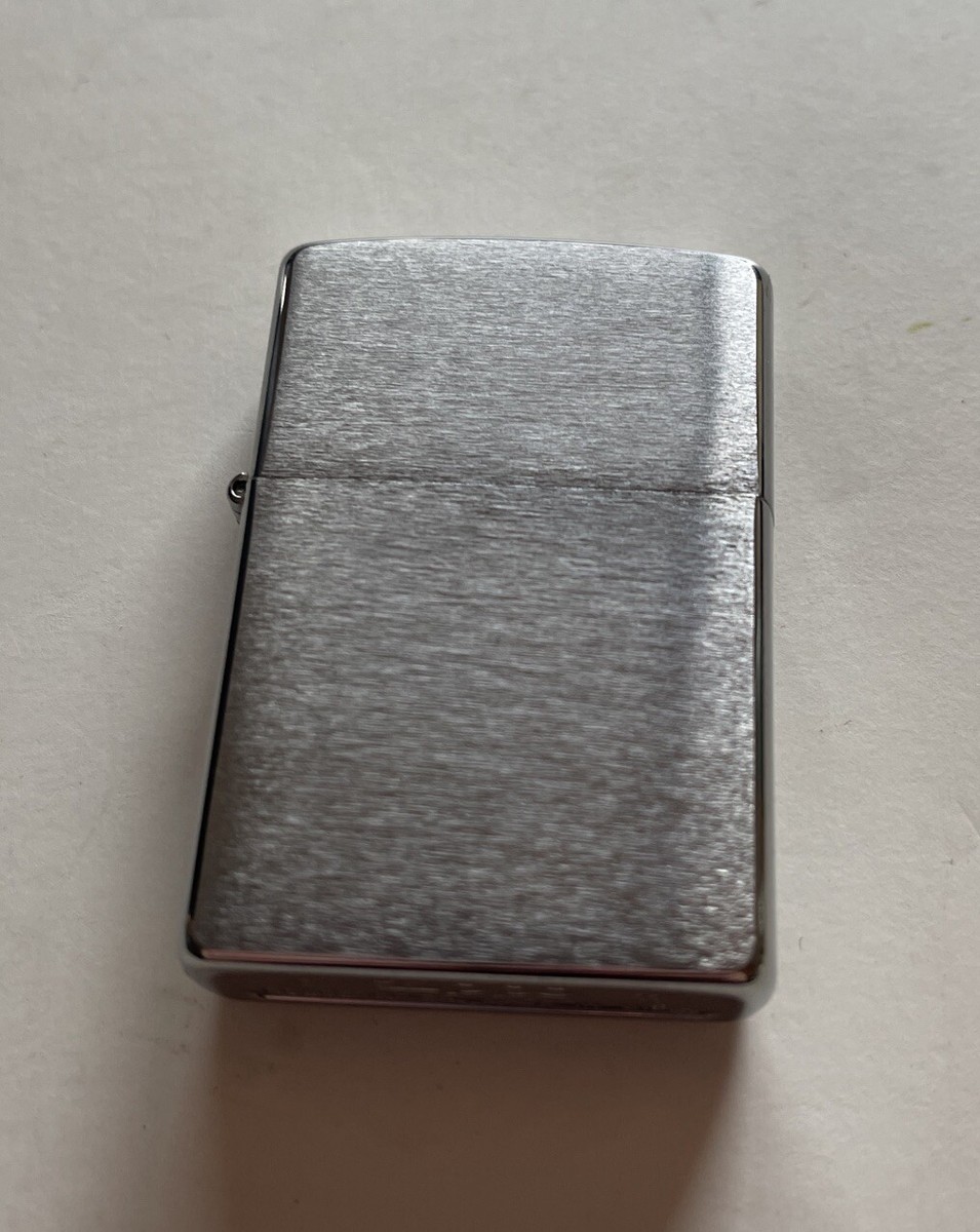ZIPPO Lighter #200 B Reg Brush FIN Chrome NIB made in USA | eBay