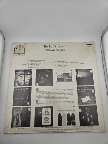 Patterson Singers The Lord's Prayers Vinyl Sealed TLP 7032 New Old Stock Lp - Picture 5 of 11