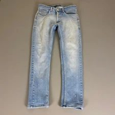 Replay FC Barcelona Jeans  Men's Size 32 Blue Light Wash Slim Fit Distressed **