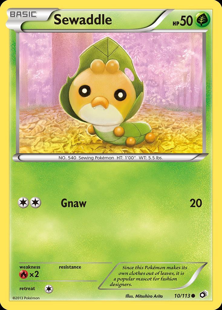 Pokemon Sewaddle (10/145) Legendary Treasures LP
