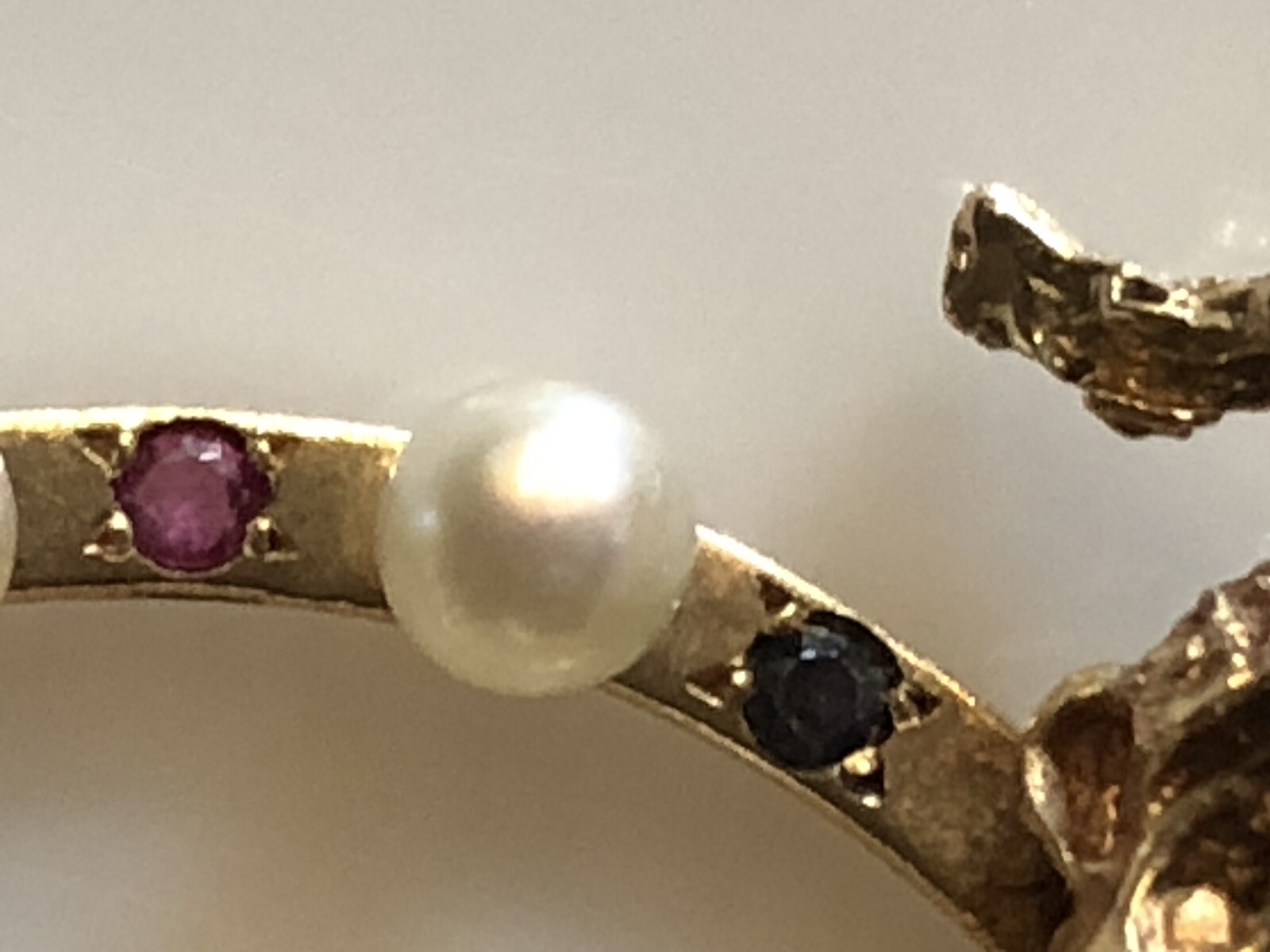 STATEMENT PIECE 14K Large Pendant 4D Monkey Pearl… - image 8