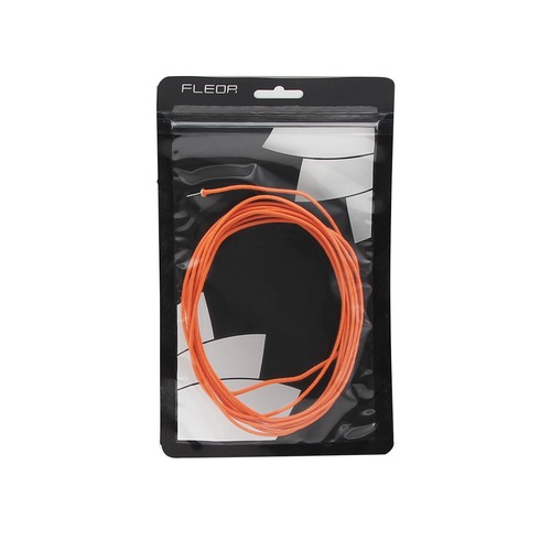 FLEOR Orange 10ft Tinned Vintage Pushback Wire Braided Cuuton 22AWG Guitar Parts - Picture 4 of 4