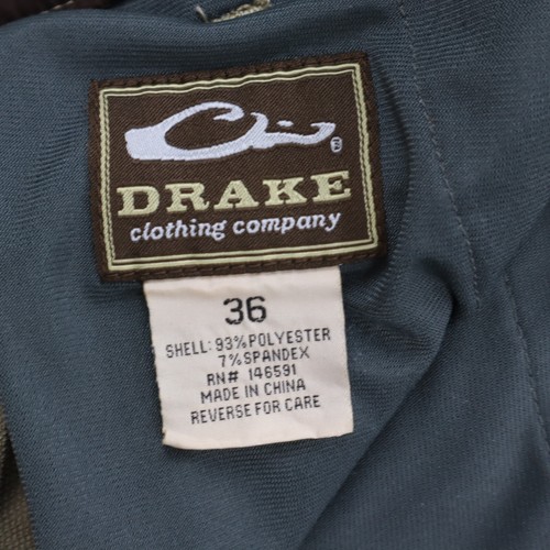 Pantalón elástico Drake Waterfowl Tech 2.0 para hombre 36 x 33 beige caza de peces al aire libre usado en excelente estado - Imagen 3 de 11