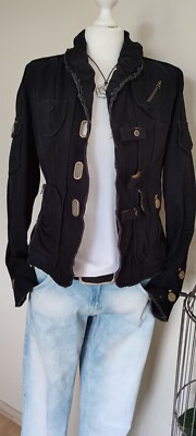 Jacke SHS schwarz M Blazer Jeanjacke