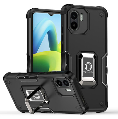 For Xiaomi Redmi A1 / A1+ Shockproof Rubber Armor Stand Case + Screen Protector
