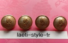 N13U lot de 4 boutons d'uniforme CTA doré 21mm corps technique administratif 