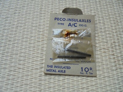 OO SCALE PECO INSULAXLES  1 PAIR SEALED IN PACKET