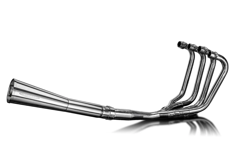 Honda CB750F2 92-01 Nighthawk 91-02 Full Exhaust 4-1 Stainless Megaphone Muffler - Image 2 of 4