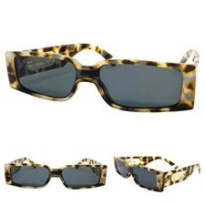 Futuristic Modern Contemporary Retro Party Club Rave SUN GLASSES Leopard Frame