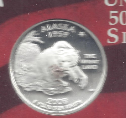 2008 S Silber PP ALASKA Quarter - 90% Silber