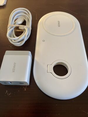 Anker PowerWave+ A2570 White Wireless Charging Pad With - Main Image