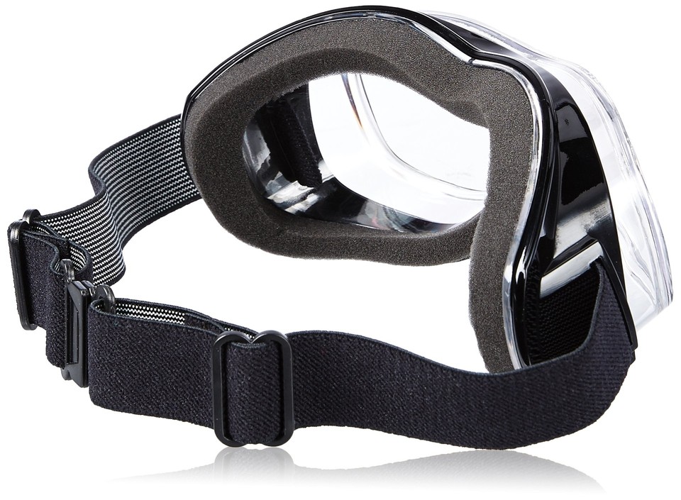 Airfoil Padded 'Fit Over Glasses' Riding Goggles (Black Frame/Clear