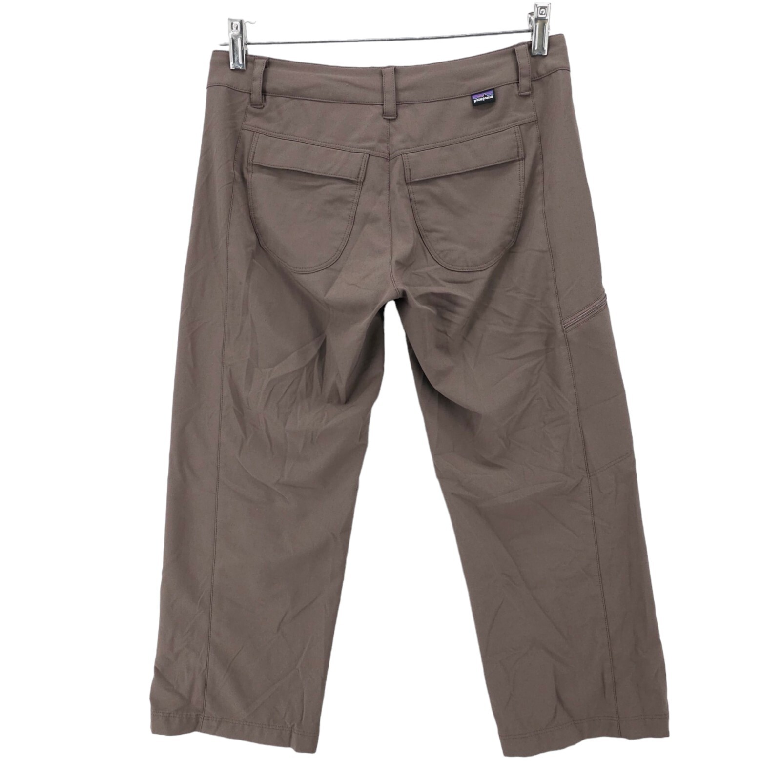 PATAGONIA Happy Hike Capri Hiking Pants Earthenware Brown 22" Inseam Size 2 thumbnail 4