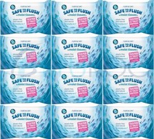 Image of Natracare Safe to Flush Moist Tissues 30 Wipes (Pack of 12)