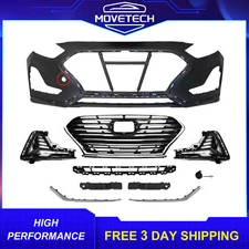 Front Bumper Kit For 2018-19 Hyundai Sonata Hybrid Korea Built W/ Tow Hook Hole