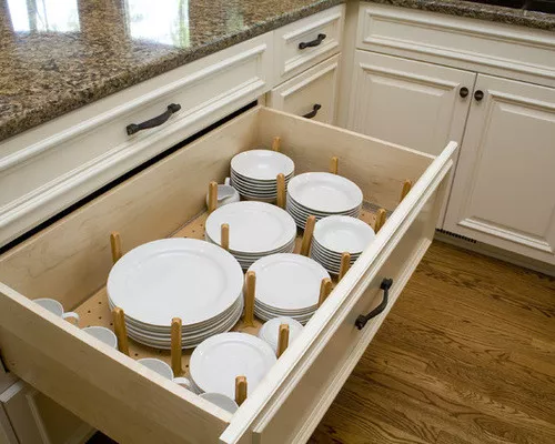 Wood Organization System for Deep Drawers - Merit Kitchens Ltd.