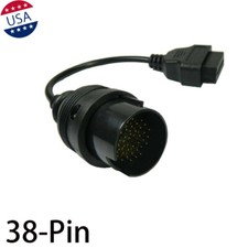 Obd Obdii 38-pin Adaptor Diagnostic Lead Cable Connector Fit For Mercedes-benz