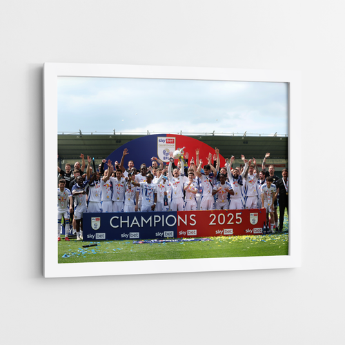 Leeds United Championship Winners 24/25 Framed Photo Print - Picture 10 of 10