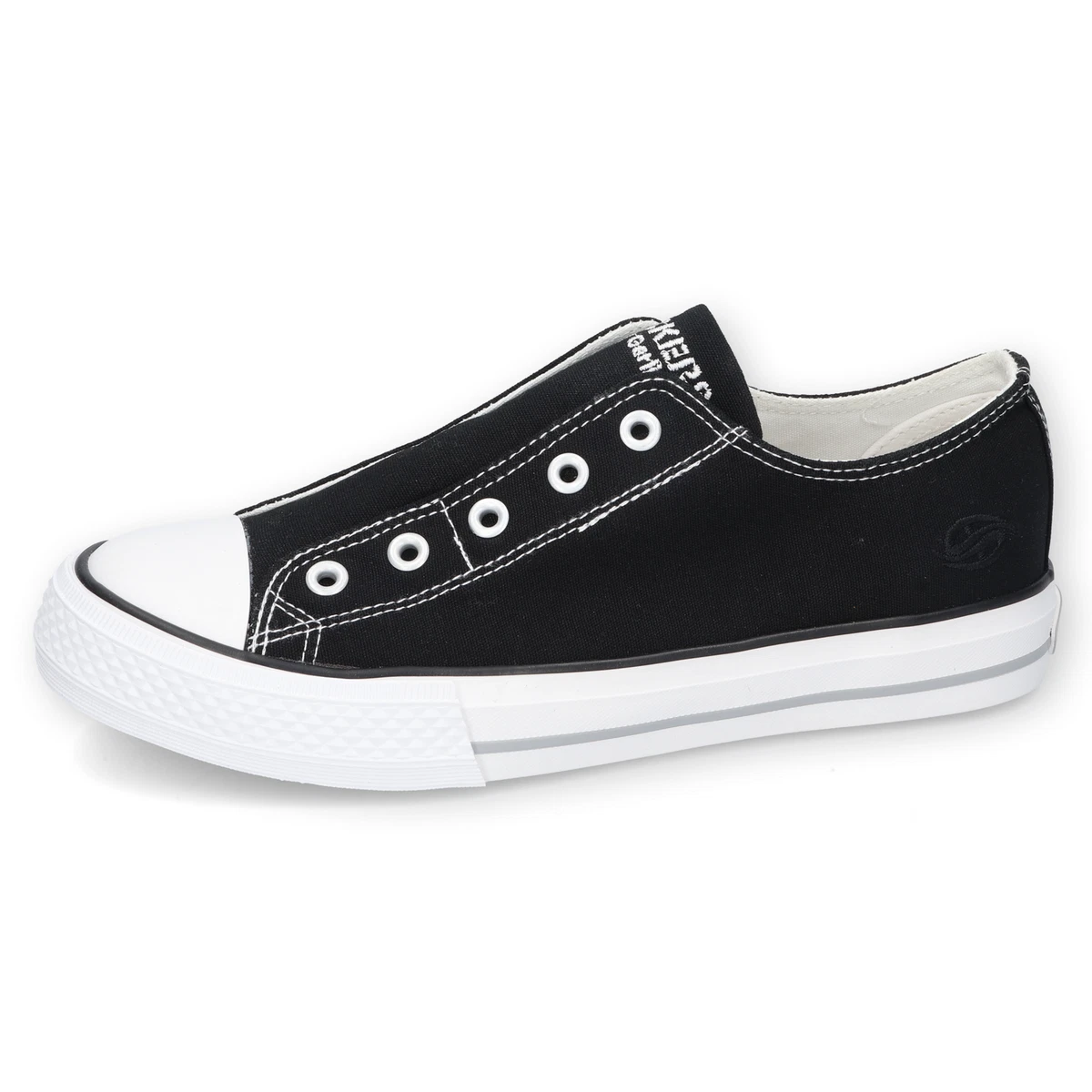 Dockers By Gerli 36UR202 Canvas Women s Sneakers Low Top Shoes Black White