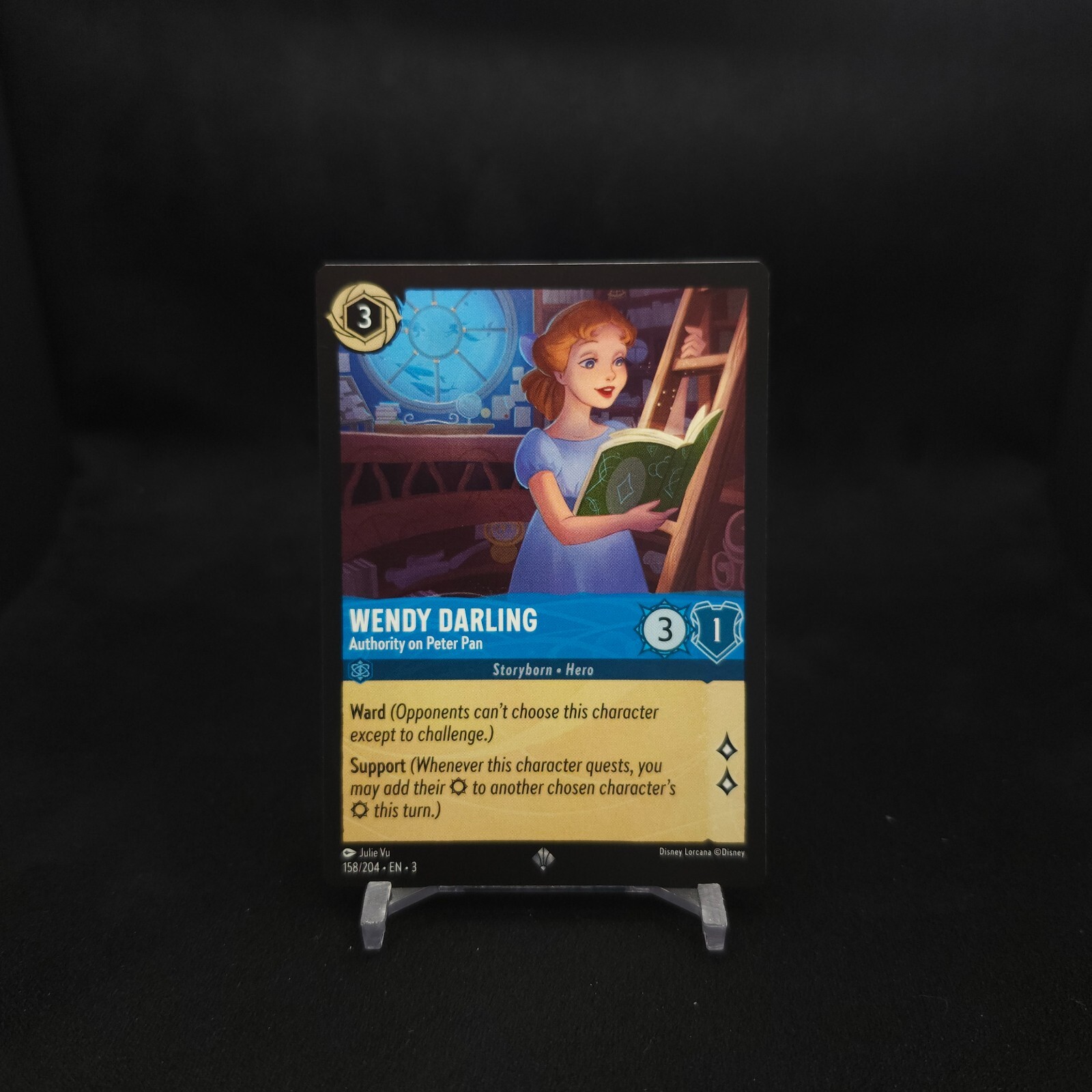 Wendy Darling - Authority 158/204 Super Rare Into the Inklands Lorcana Mint