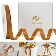 Copper Satin Ribbon for Crafts Gift Wrapping Wedding Decor 50 Yards