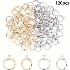 1Box About 120pcs Stainless Steel Leverback Earring Findings 14.5mm Long