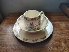 Vintage Royal Doulton BUNNYKINS 3 Pc. SET Plate, Bowl Cup - Made in England