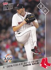 Chris Sale Boston Red Sox All Star Game Starter July 10 2017 Topps NOW 344 SP