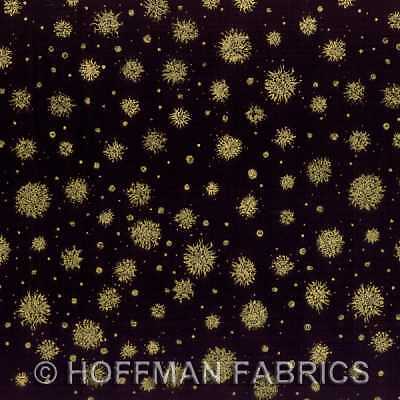 Hoffman Basic Blenders K7154 4G Black/Gold BTY Cotton Fabric FREE US SHIPPING - Picture 1 of 1