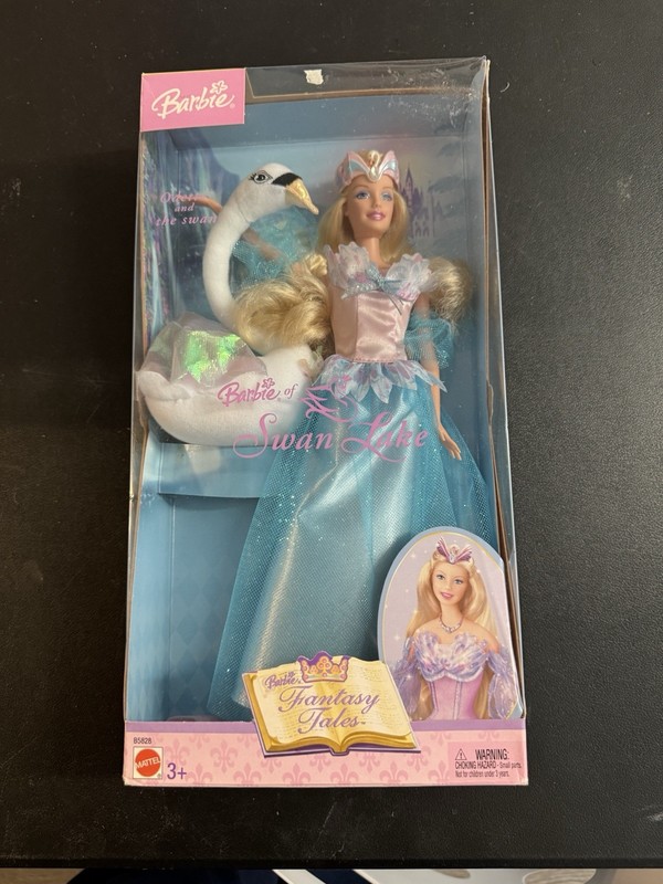 Barbie Fantasy Tales Swan Lake Odette Collector Doll w/ Swan in Box