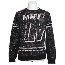 Rerock, Sweatshirt, Größe: M, Schwarz/Mehrfarbig, Print, Herren #dY3