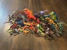 Lot of 50 Dinosaur Figures Plastic Toy Dinosaurs Mixed Sizes Kids Play Set