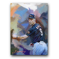 Cal Ripken Jr #98 Art Card Limited 42/50 Edward Vela Signed (Baltimore Orioles)