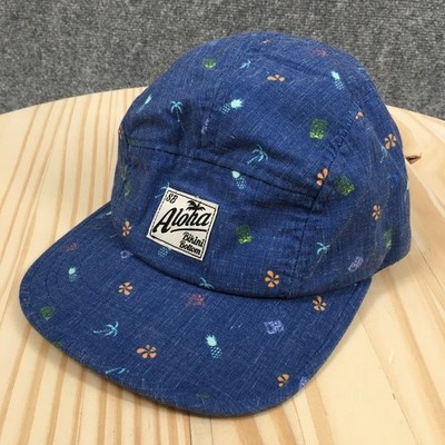 Sponge Bob SquarePants Aloha Bikini Bottom 5 Panel Camper Cap Hat Blue Tropical
